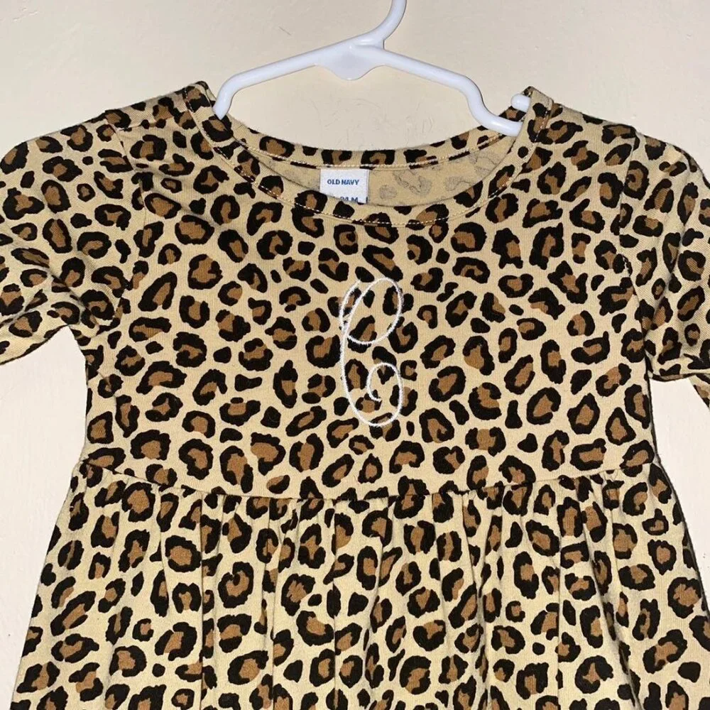C Monogram Animal Print Dress
